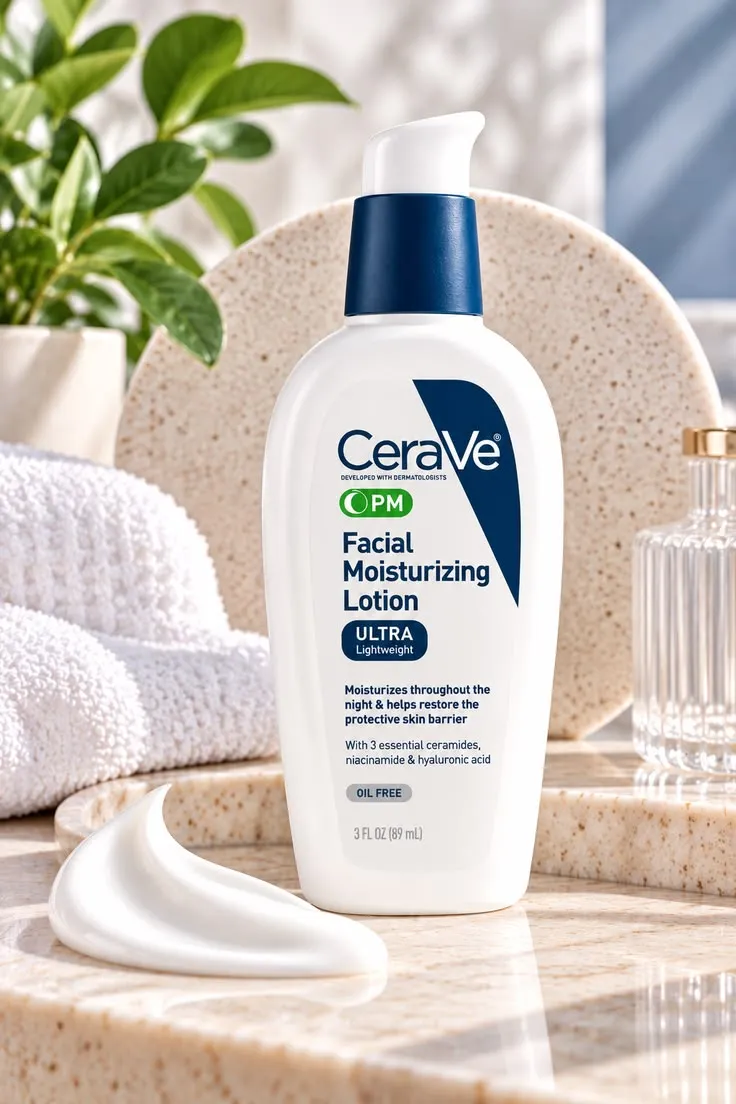 Cerave PM Facial Moisturizing Lotion for Normal to Dry Skin 89ml