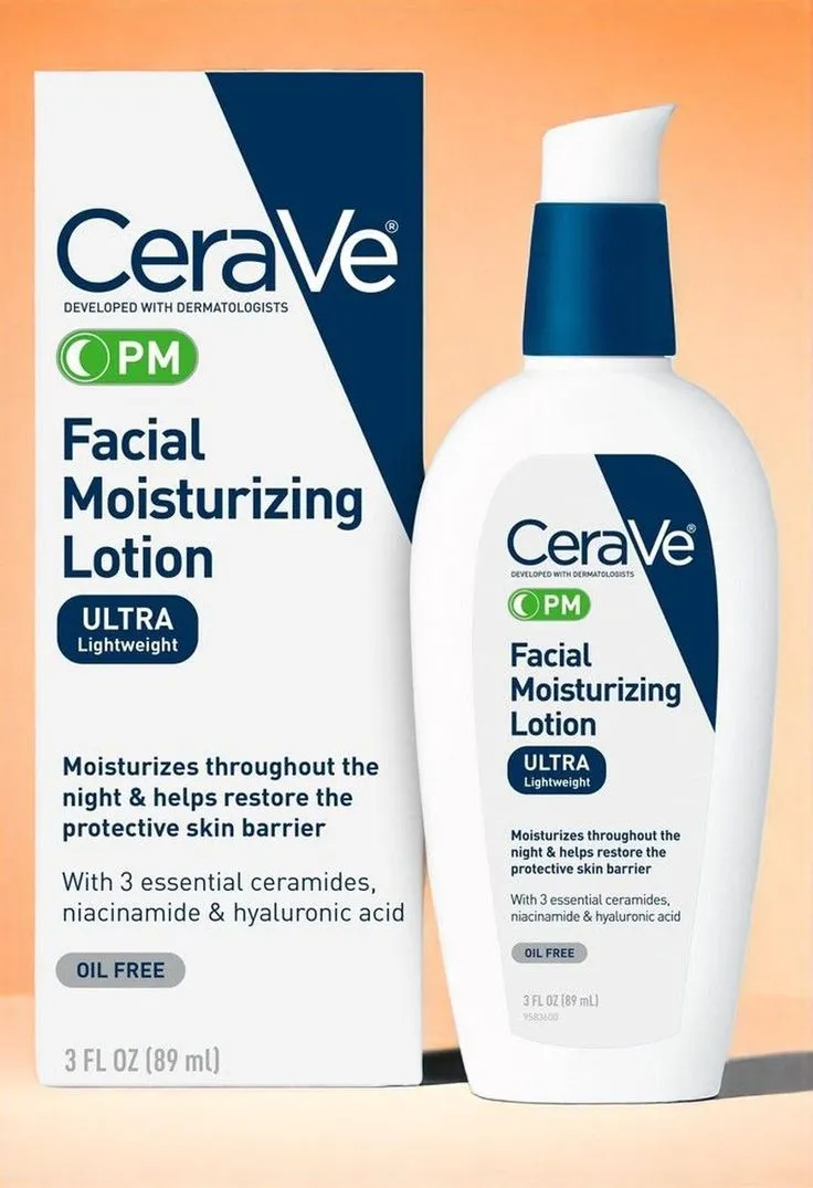 Cerave PM Facial Moisturizing Lotion for Normal to Dry Skin 89ml