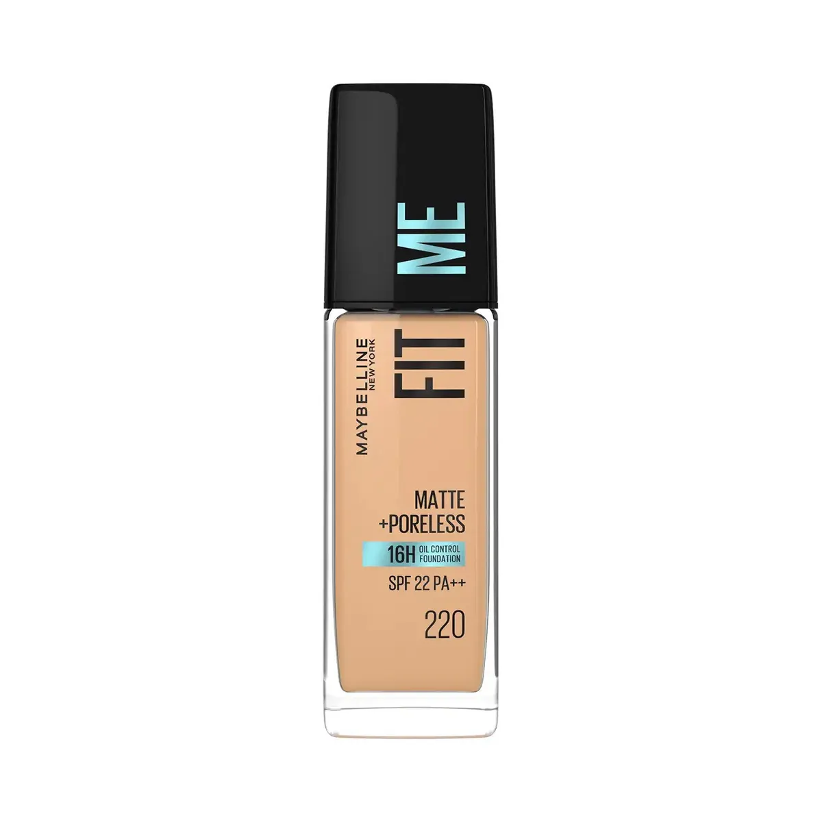 Maybelline Fit Me Matte + Poreless Foundation- Natural Beige 220 Size: 30ml