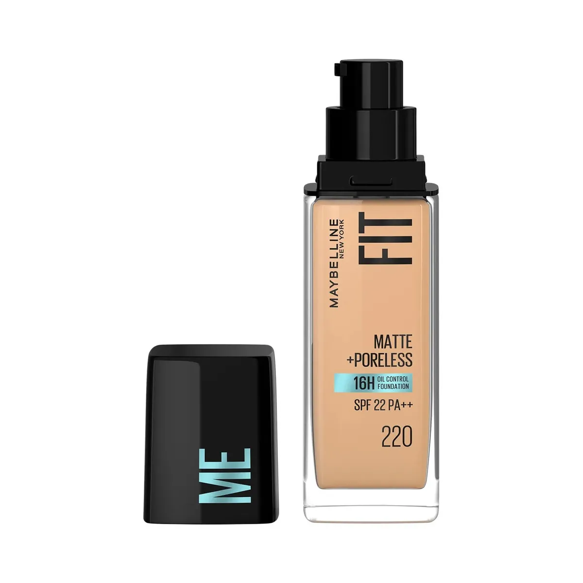 Maybelline Fit Me Matte + Poreless Foundation- Natural Beige 220 Size: 30ml